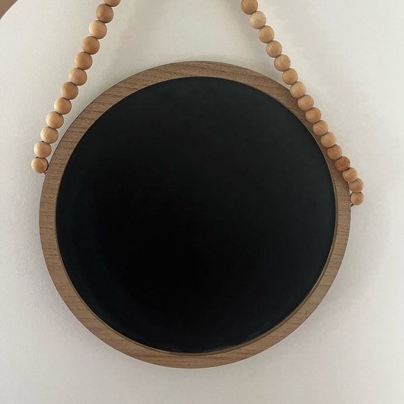 Hanging Beaded Round Chalkboard - Picture 6 of 7